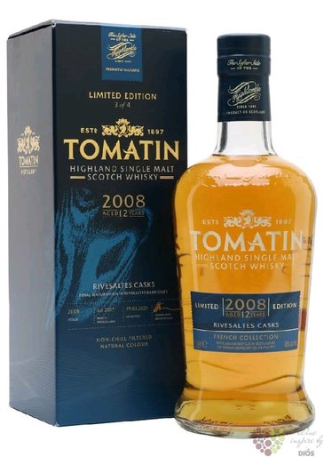 Tomatin 2008  French Rivesaltes cask  bott.2021 Speyside whisky 46% vol.  0.70 l