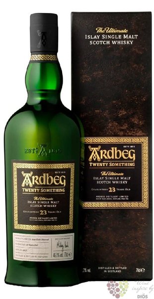 Ardbeg the Ultimate  Twenty something I.  aged 23 year single malt Islay whisky 46.4% vol.  0.70 l