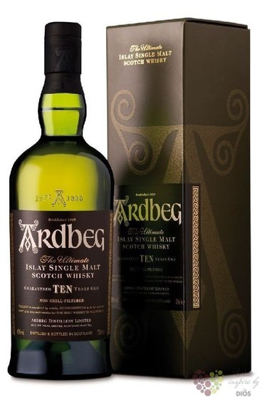 Whisky Ardbeg 10y TEN se 2sklem v krabice  46%0.70l
