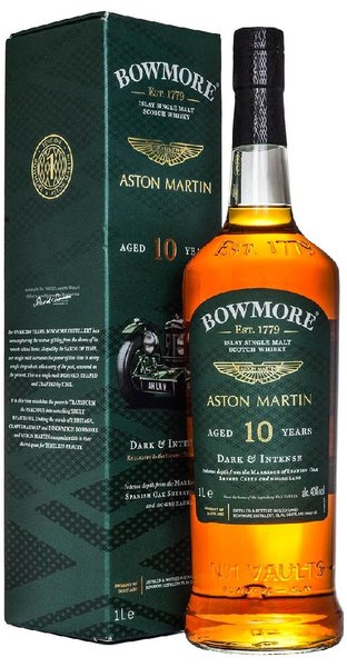 Bowmore  Aston Martin  aged 10 years single malt Islay whisky  40% vol.  1.00 l