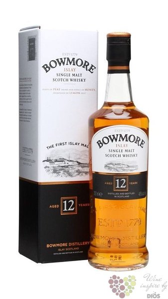 Bowmore 12 years old single malt Islay whisky 40% vol.   0.35 l