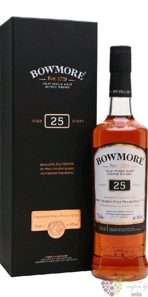 Bowmore 25 years old Single malt Islay whisky 43% vol. 0.70 l