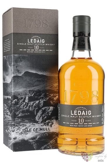 Ledaig 10 years old single malt Mull whisky 46.3% vol.  0.70 l