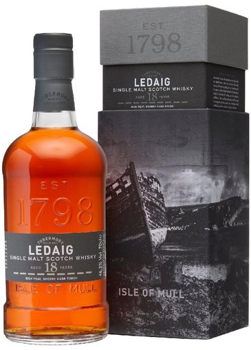 Ledaig aged 18 years Mull whisky 46.3% vol.  0.70 l