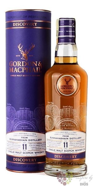 Bunnahabhain  Gordon &amp; MacPhail Discovery  aged 11 years Islay whisky 43% vol.  0.70 l