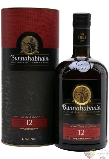 Bunnahabhain 12 years old single malt Islay Scotch whisky 46.3% vol.  0.70 l