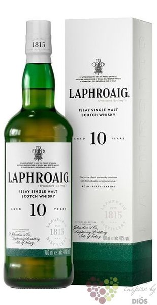 Laphroaig 10 years old single malt Islay whisky 40% vol.  0.70 l