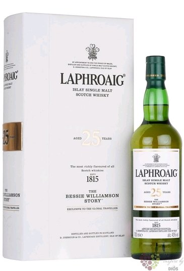 Laphroaig  the Bessie Williamson Story Book b. 2020  aged 25 years Islay whisky 43% vol.  0.70 l