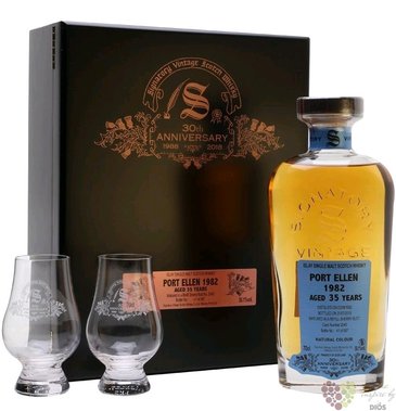 Port Ellen 1982  30th Anniversary Signatory  aged 35 years Islay whisky 55.1% vol.  0.70 l