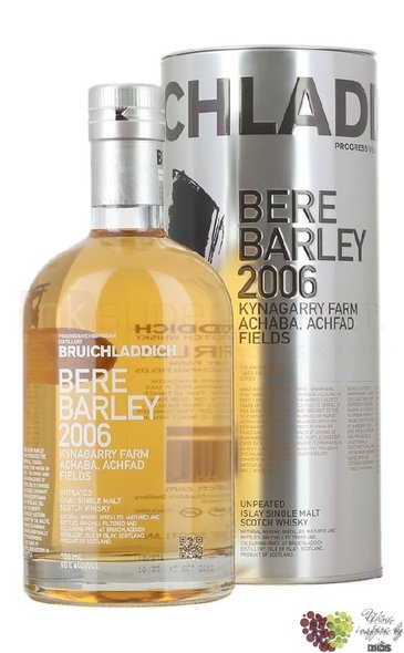 Bruichladdich  Bere Barley 2006 batch II. Islay whisky 50% vol.  0.70 l