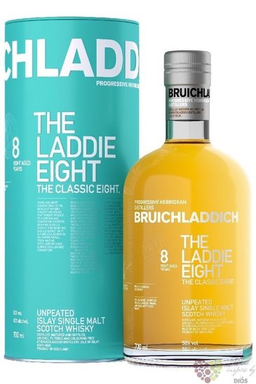 Bruichladdich  Laddie eight  aged 8 years single malt Islay whisky 46% vol.  0.70 l