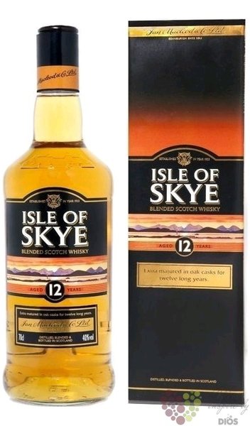 Isle of Skye 12 years old Blended Scotch whisky Ian Macleod &amp; Co 40% Vol.  0.70 l