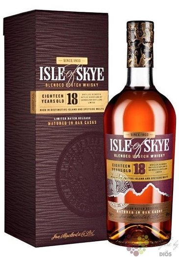 Isle of Skye 18 years old blended Scotch whisky Ian Macleod &amp; Co 40% vol.  0.70 l