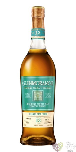 Glenmorangie Barrel Select Release  Cognac cask  aged 13 years Highland whisky 43% vol.  0.70 l