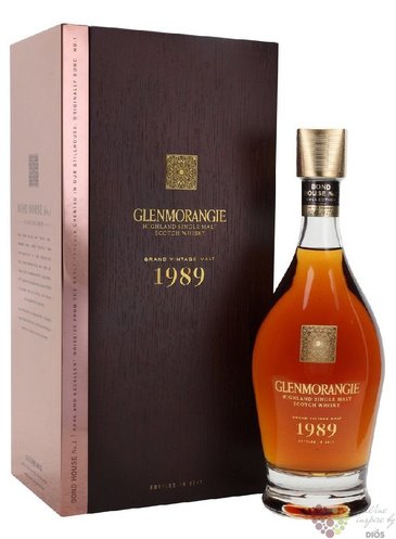 Glenmorangie 1989  Grand vintage malt  Highland whisky 43% vol.  0.70 l