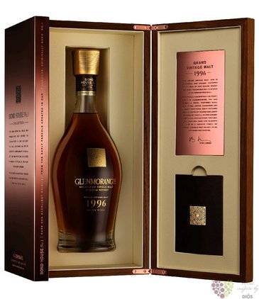 Glenmorangie 1996  Grand vintage malt  Highland whisky 43% vol.  0.70 l