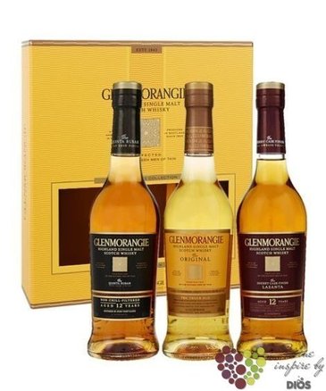 Glenmorangie  Tasting set  single malt Highland whisky   3x0.35 l