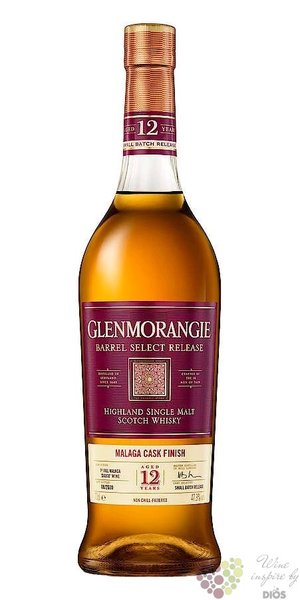 Glenmorangie Barrel Select Release  Malaga cask  aged 12 years Highland whisky 47.3% vol.  0.70 l