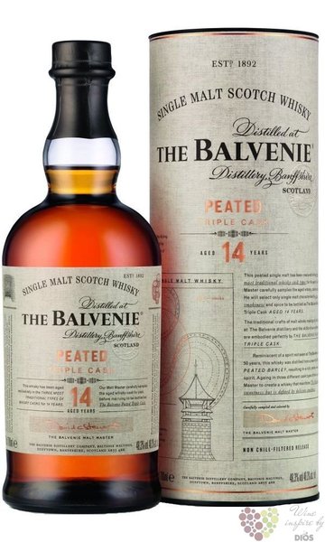 Balvenie  Caribbean cask  aged 14 years 2glass set whisky 43% vol.  0.70 l