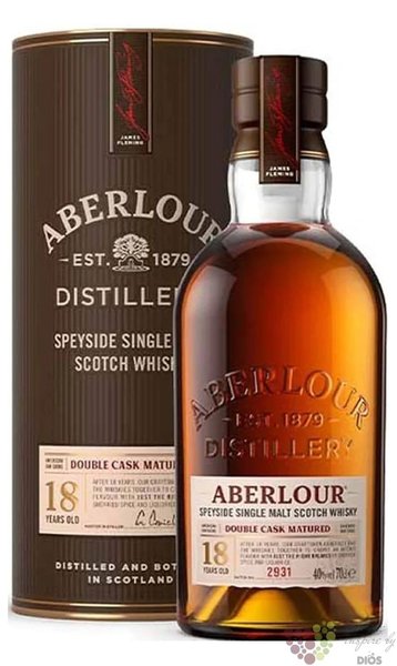 Aberlour  Double Sherry Cask  aged 18 years Speyside whisky 43% vol.  0.70 l
