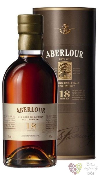 Aberlour 18 years old single malt Speyside Scotch whisky 43% vol.  0.50 l