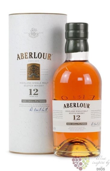 Aberlour  Non chill-filtered  aged 12 years single malt Speyside whisky 48% vol.  0.70 l