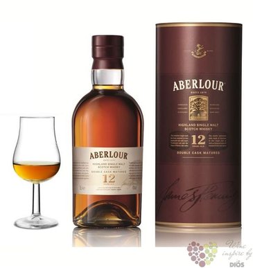 Aberlour „ Non chill-filtered ” aged 12 years 2glass pack Speyside whisky 48% vol.   0.70 l