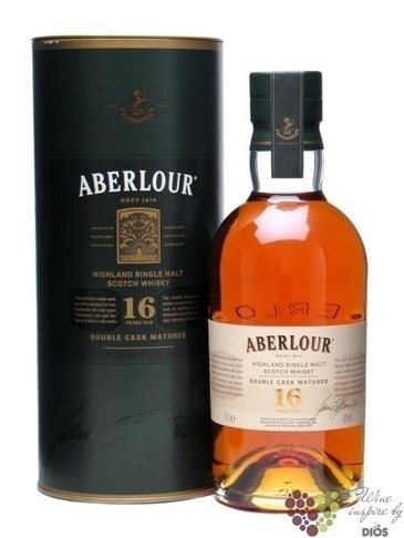 Aberlour  Double cask matured  aged 16 years Speyside whisky 43% vol.  0.70 l