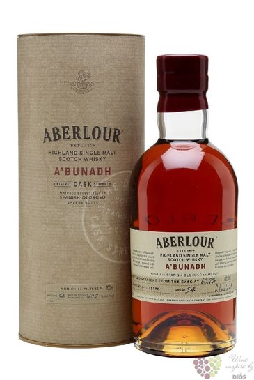 Aberlour „ A´Bunadh batch 54 ” single malt Speyside whisky 60.7% vol.   0.70 l