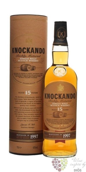 Knockando Richly matured 1997 aged 15 years Speyside whisky 43% vol.  0.70 l