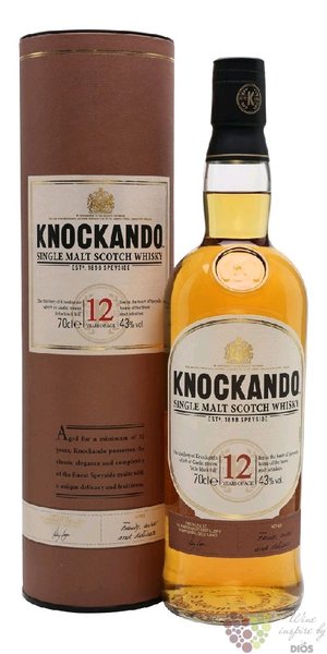 Knockando aged 12 years Speyside single malt whisky 43% vol.  0.70 l