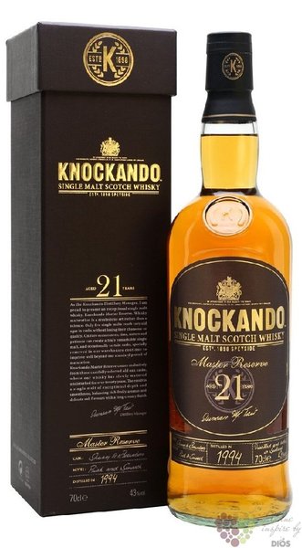 Knockando Master reserve 1994 aged 21 years Speyside whisky 43% vol.  0.70 l
