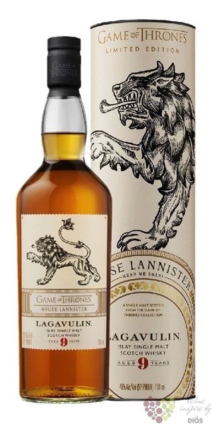 Lagavulin  Game of Thrones ltd. House Lannisters  aged 9 years Islay whisky 46% vol.  0.70 l