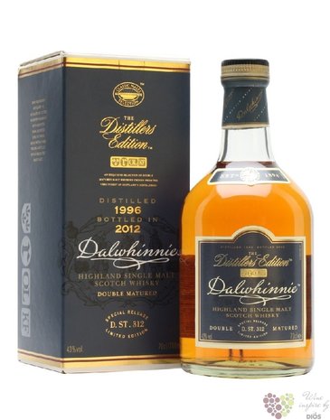 Dalwhinnie 1995  Distillers edition 2011  single malt Highland whisky 43% vol.  1.00 l