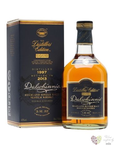 Dalwhinnie 1997  Distillers edition 2013  Highland whisky 43% vol.   0.70 l