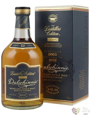 Dalwhinnie 2003  Distillers edition 2018  single malt Highland whisky 43% vol.  0.70 l