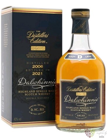 Dalwhinnie 2006  Distillers edition 2021  single malt Highland whisky 43% vol.  0.70 l