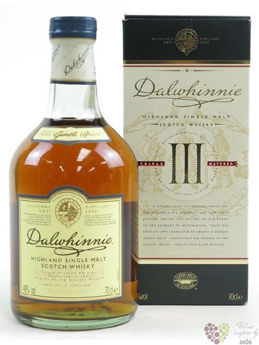 Dalwhinnie  III Triple matured  single malt Highland whisky 48% vol.  0.70 l