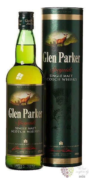 Glen Parker single malt Speyside Scotch whisky 40% vol.  1.00 l