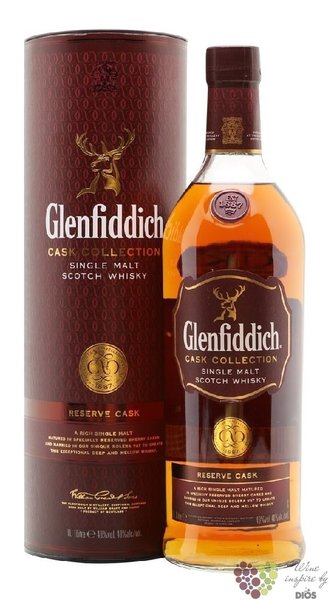 Glenfiddich cask collection  Reserve cask  single malt Speyside whisky 40%vol.  0.20 l