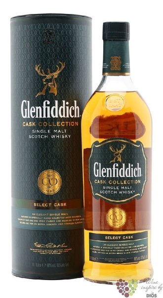 Glenfiddich cask collection  Select  single malt Speyside whisky 40% vol.  0.20 l