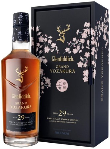 Glenfiddich  Grand Yozakura  aged 29 years single malt Speyside whisky  45.1% vol.  0.70 l