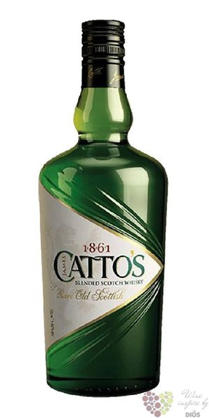 Cattos „ Rare old Scottish ” blended Scotch whisky by Inverhouse 40% vol.  0.35 l