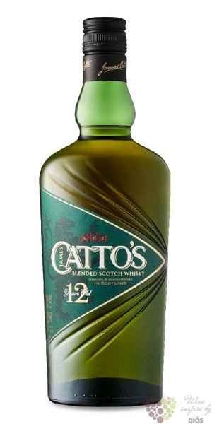 Cattos „ De Luxe ” aged 12 years Scotch whisky by Inverhouse 40% vol.  0.70 l