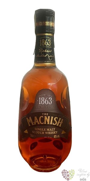 the Macnish  Single malt  Scotch whisky by MacDuff 40% vol.  0.70l