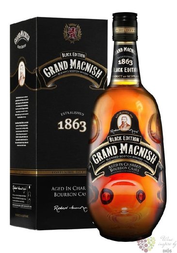 Grand Macnish  Black edition  blended Scotch whisky by MacDuff 40% vol.  0.70l