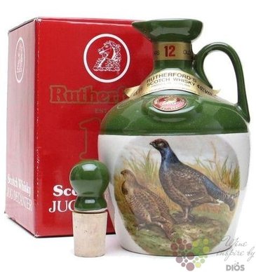 Rutherfords  Gamebird Decanter Green  aged 12 years premium Scotch whisky 40% vol.0.70 l