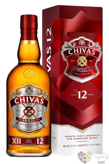 Chivas Regal 12 years old gift box Scotch whisky 40% vol.  0.70 l