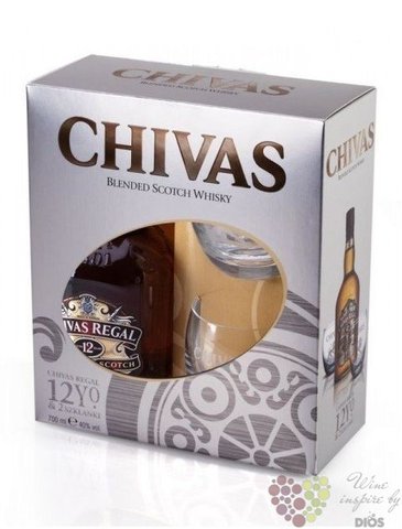 Chivas Regal 12 years old 2 glass pack ed.2013 premium Scotch whisky 40% vol. 0.70 l