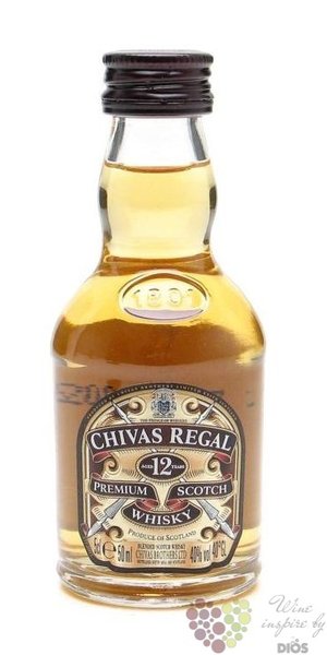 Chivas Regal 12 years old premium blended Scotch whisky 40% vol.    0.05 l